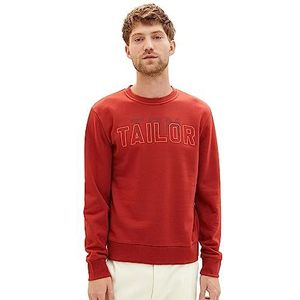 TOM KLEERMAKER Basic herensweatshirt met ronde hals en logoprint