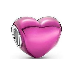 Charm Pandora 799291C03 corazón rosa metálico