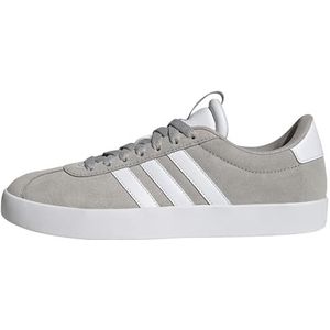 adidas Dames VL Court 3.0 Sneakers, Grey Two / Cloud White / Silver Metallic, 40 2/3 EU