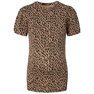 Supermom Etnic T-shirt voor dames, korte mouwen, allover print, Tigers Eye - P914, 40