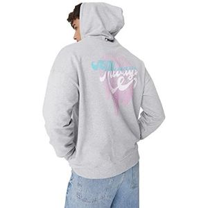 Trendyol Sweatshirt - Zwart - Oversized, Grijze Melange, XS