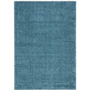 Safavieh Shaggy tapijt voor binnen, gevlochten, collectie Shag Augusto, AUG900, turquoise, 61 x 91 cm