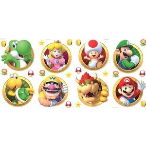 Stickers Super Mario en andere figuren herplaatsbaar