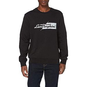 Automobili Lamborghini Sweatshirt Slashed Logo heren - zwart - medium