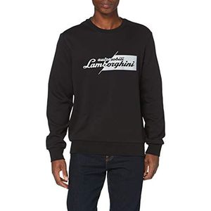 Automobili Lamborghini Sweatshirt Slashed Logo heren - zwart - small