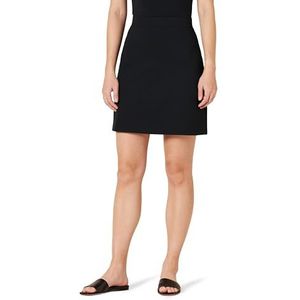 Amazon Essentials Ponte Pull-On Mini-lengte A-lijn rok voor dames, zwart, groot