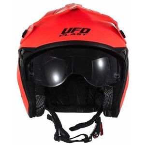 UFO PLAST SHERATAN JET HELM NEON ORANJE L