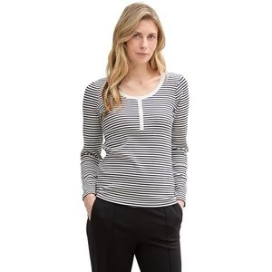 Tops - Gestreept - Jersey - Henley Hals - Lange Mouw
