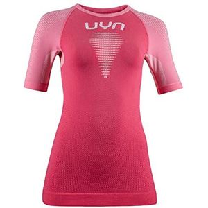 UYN Dames Marathon Ow Sh_Sl Shirt, Flamingo/Flamingo Light/White, XS