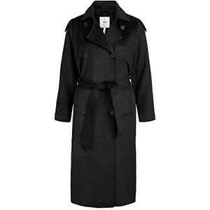 OBJECT Vrouwen OBJCLARA Wool Coat NOOS Mantel, Black, 36, zwart, 37