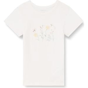 NAME IT T-shirt voor babymeisjes, Nbfhyria Ss, wit, 50 cm