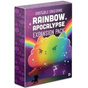 TeeTurtle , Unstable Unicorns Rainbow Apocalypse Expansion Pack , Card Game , Ages 14+ , 2-8 Players , 30-45 Minutes Playing Time