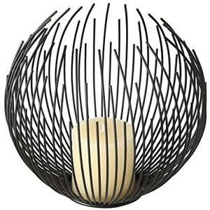 Boltze Windlicht Cylon (met kaars, Scandinavische stijl, hoogte 25-40 cm, decoratie voor tuin/serre/woning) 7174400