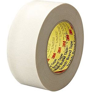 3M Glasweefseltape 361 – hittebestendige glasweefselfolie met siliconenlijm in wit, 25 mm x 55 m, 0,17 mm – 36-pack
