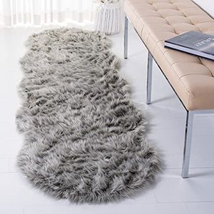 Safavieh Shaggy tapijt, FSS115 modern 62 x 240 cm grijs