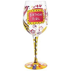 Lolita GLS11-5530R Verjaardag Girl Wijnglas, glas, Multi