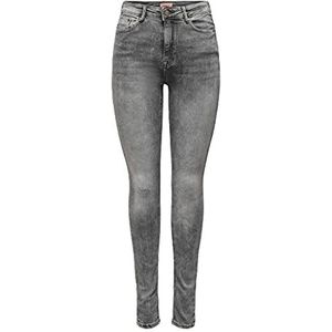 ONLY ONLPaola Life HW Skinny Fit Jeans voor dames, grijs (medium grey denim), 29W / 32L