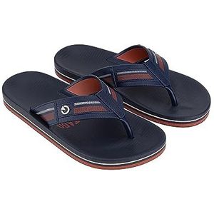 Cartago Siena II Dedo Ad Flipflop voor heren, Blauwe bruine tegel, 39/40 EU