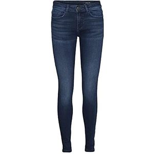 Noisy may NMLUCY Skinny Fit Jeans voor dames, normale taille, donkerblauw, 27W x 32L