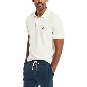 Nautica Klassiek poloshirt met korte mouwen voor heren, effen performance materiaal, 3XL