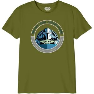 Star Wars Mandalorian - Ready for Adventure BOSWMANTS068 T-shirt voor jongens, leger, maat 14 jaar, Het leger, 14 Jaren
