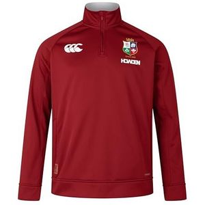 Canterbury Heren Britse en Ierse leeuwen 1/4 Zip Fleece, Red Dahlia, 2X-Large