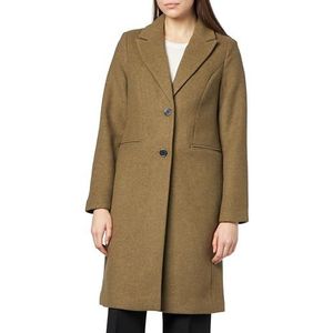 Bestseller A/S Dames VMBLAZA AW23 Long Wool Coat BOOS jas, capers/detail: SOLID, XS, Capers/Detail:SOLID, XS