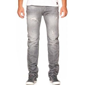 Japan Rags Speck 611 Jeans, recht en kleur, voor heren, Grijs (0002 Grijs), 29W x 32L