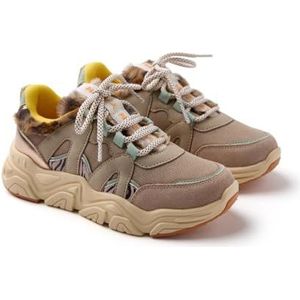 Gioseppo - Redby - Leren Sneakers - Metallic - Luipaardprintbont