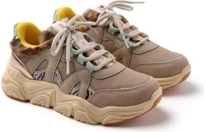 Gioseppo - Redby - Leren Sneakers - Metallic - Luipaardprintbont