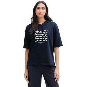 TOM TAILOR Sweatshirt voor dames, 10668 - Sky Captain Blue, XL
