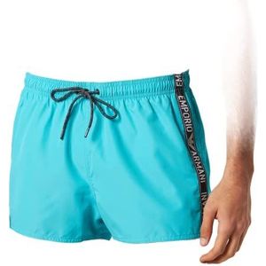 Emporio Armani Swimwear Heren Emporio Armani Denim Tape Shorts Swim Trunks, turquoise, 52, turquoise