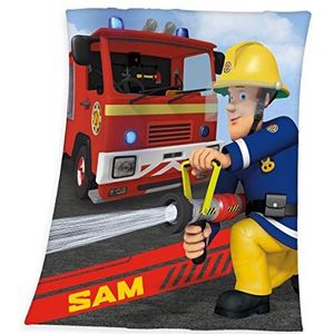 Herding FEUERWEHRMANN SAM Fleecedeken, polyester, 130 x 160 cm, meerkleurig
