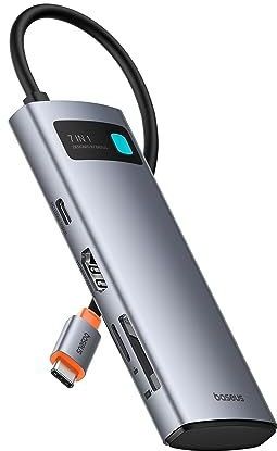 Baseus - USB C-hub 7-in-1 - HDMI 4K - 100W PD - USB-A 3.0 - SD/TF-kaartlezer