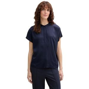TOM TAILOR T-shirt voor dames, 10668 - Sky Captain Blue, XL