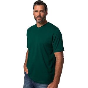 JP 1880 Heren grote maten grote maten Menswear L-8XL T-shirt, basic, V-hals, tot 8XL 702415, Jungle groen, XL