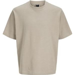 Jack & Jones Jcolido Design Fabric Tee Ss Crew Neck, Pure kasjmier, XS