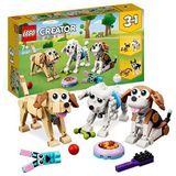 LEGO Creator 3in1 Schattige Honden, Set met Teckel, Mopshond, Poedel en Meer, Speelgoed voor Kinderen met Dier Figuren, Paascadeau voor Jongens en Meisjes 31137