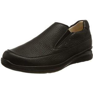 Ganter Harald platte herenslipper, zwart, 44 EU