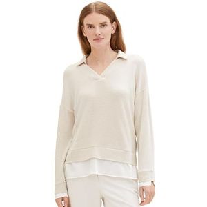 TOM TAILOR T-shirt voor dames, 33962 - Doeskin Melange, XL