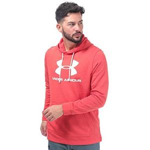 Under Armour heren Sweatshirt met capuchon Een Sport Style Hoodie Van Frans Badstof Met Logo, Rood, S