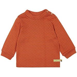 loud + proud Uniseks Doubleface, GOTS-gecertificeerd shirt voor kinderen, bruin (cinnamon), 74-80