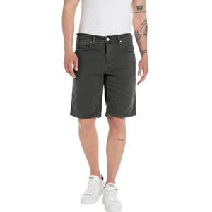 Replay Grover Straight Fit Jeans Shorts, 099, blackboard, 36W