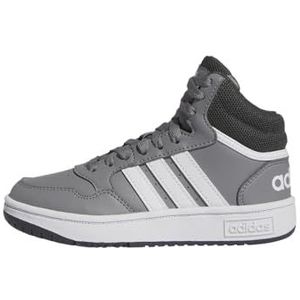 adidas Hoops Mid uniseks-kind sneakers, grey three/ftwr white/grey six, 32 EU