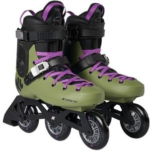 K2 Skates Surge 100 Hardboot inline skates Unisex – volwassenen — Olive - Purple — 30K0211
