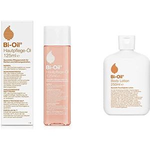 Bi-Oil Bodylotion, vochtinbrengende 2-fasen bodylotion met olie, veganistisch, 250 ml & Bi-Oil Huidverzorgingsolie, speciaal verzorgingsproduct voor littekens en striae (125 ml)