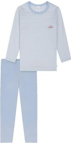SCHIESSER - Nachtkledij - Lichtblauw - 2-delig - Lang/maxi