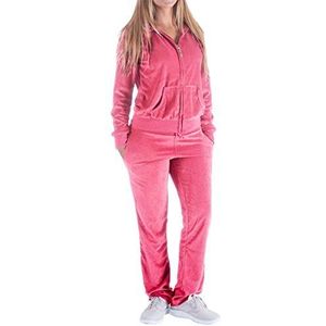 Trainingspakken voor dames, set joggingpakken, 2-delig trainingspak, Koraal, S