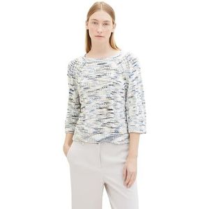 TOM TAILOR Damestrui, 34924 - Blauw Veelkleurig Tapeyarn, XL