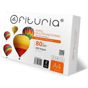 Multifunctioneel papier voor printers en kopieerapparaten, wit A4-papier voor werkomgevingen en thuisgebruik, DIN A4, 80 g/m², foliepakket - horeca, 250 vellen